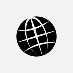 Globe Icon. Earth, World Symbol for Design, Presentation, Website or Apps Elements – Vector. 