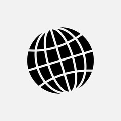 Globe Icon. Earth, World Symbol for Design, Presentation, Website or Apps Elements – Vector. 