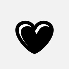 Heart Icon. Universal Interface Element, Sign and Symbol - Vector