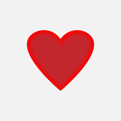 Obraz premium Heart Icon. Universal Interface Element, Sign and Symbol - Vector