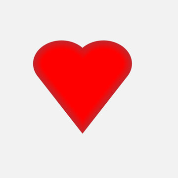 Heart Icon. Universal Interface Element, Sign and Symbol - Vector