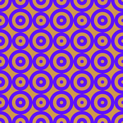 Circles pattern. Hoops seamless ornament. Dot motif. Circular figures backdrop. Rounds background. Rings wallpaper. Digital paper, textile print, web design, abstract image. Vector illustration.