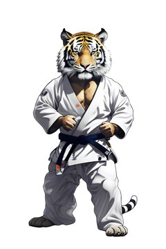 karate taekwondo aikouando Jiu jitsu tiger