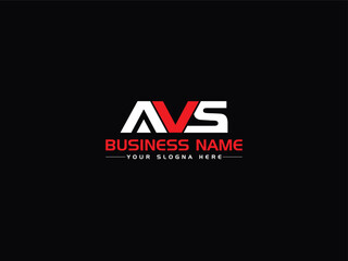 Unique Alphabet AVS av Letter Logo Icon Design For Your Business - obrazy, fototapety, plakaty