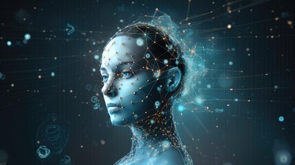 Artificial intelligence digital machine that works and reacts like humans