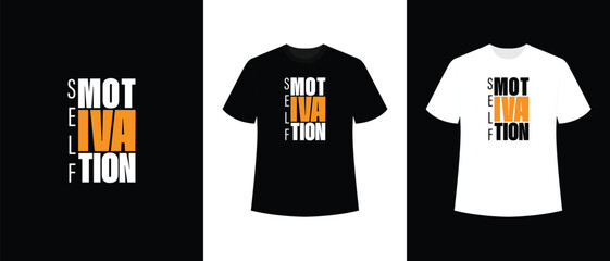 Fototapeta premium t-shirt typography design. words like never give up, self love, self respect, self motivation, success, inner peace