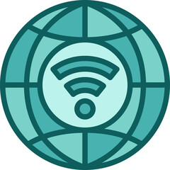 global two tone icon