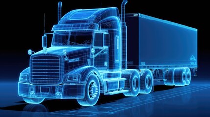 Xray image of a truck 