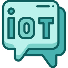 talking two tone icon