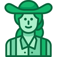 woman two tone icon