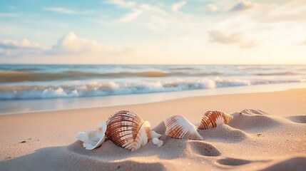 shells on a beach