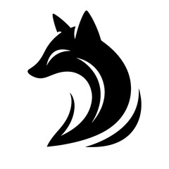 Raccoon fox dog logo tattoo primitive art