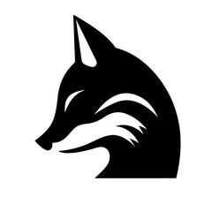 Raccoon fox dog logo tattoo primitive art