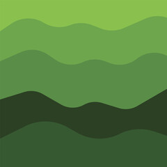 Obraz premium green line wave background