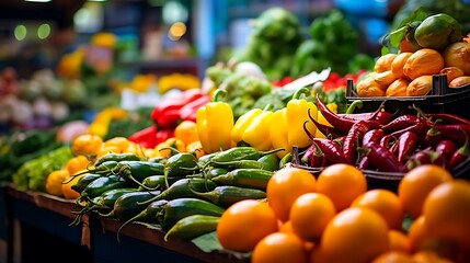a bunch of vegetables in a market
