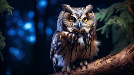 an owl on a branch