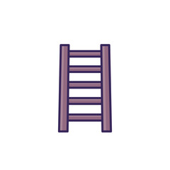 ladder icon on white with outline