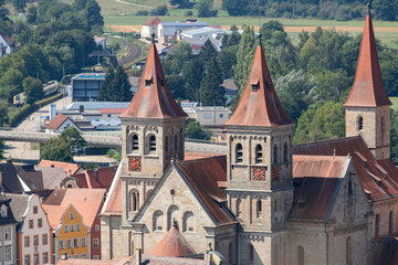Fototapeta na wymiar Basilika Sankt Vitus in Ellwangen an der Jagst