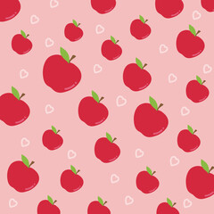 seamless background with apples