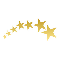 Obraz premium gold star on white