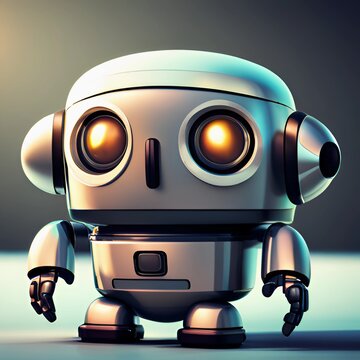 Kleiner süßer Roboter, Generativ AI
