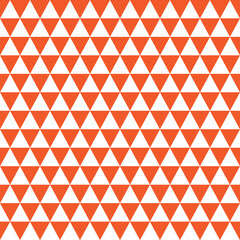 Seamless geometric orange triangle pattern