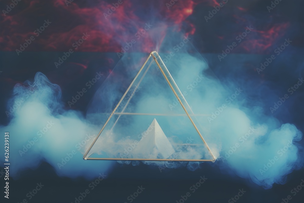 Canvas Prints illustration abstraction triangle in smoke