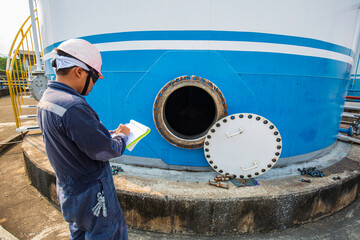 Male into fuel tank oil area confined