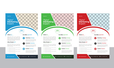 Obraz premium Modern Corporate Flyer Design Template