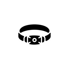 Headlamp icon.Flat silhouette version.