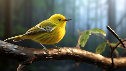 Warbler, in Orthotomus, generative AI