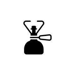 Stove icon.Flat silhouette version.