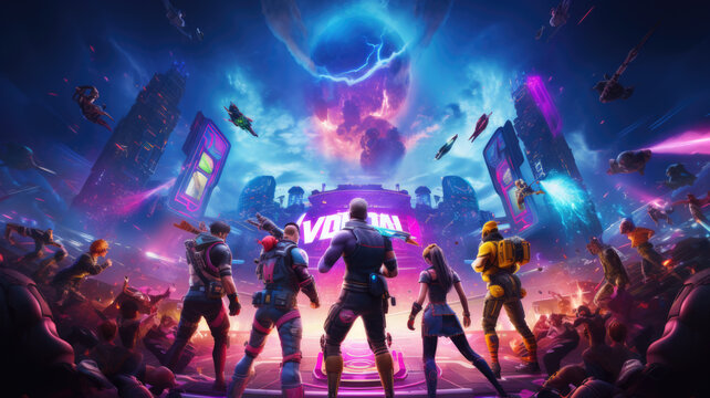 Champions of the Virtual Arena: E-Sport Battle Royale