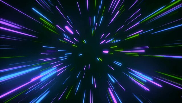Neon lines zoom looping background motion graphic animation for your videos
