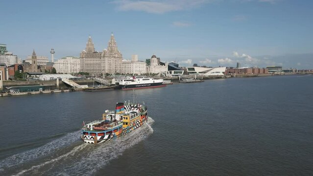 Mersey Ferry, Liverpool and River Mersey, Merseyside, England