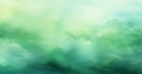 Abstract watercolour green background generative ai