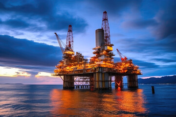 Industrial Marvel: An Offshore Oil Rig