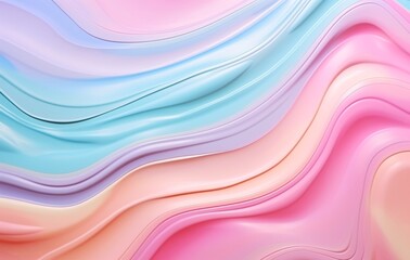Sky blue, pink, pearl color and mint green abstract background, generative ai