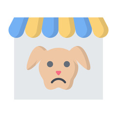 Pet Saloon Flat Icon