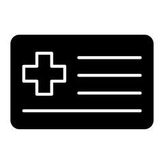 Obraz premium Clinical Certificate Glyph Icon