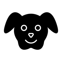 Happy Pet Glyph Icon