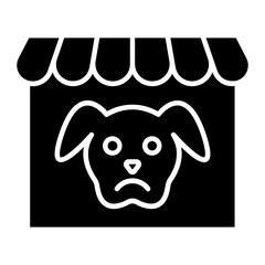 Pet Saloon Glyph Icon