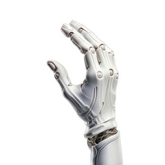 A robotic hand with a chain attached