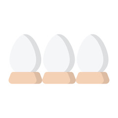 Eggs Flat Icon