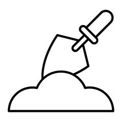 Digging Tool Line Icon