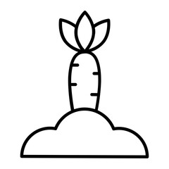Carrot Line Icon