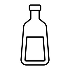 Milk Bottle Line Icon