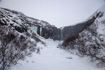 snow covered mountains - Iceland