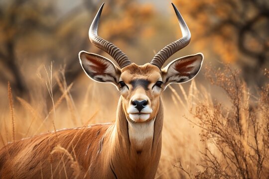Savanna Antelope Kudu. Generative AI
