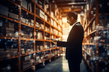 Obraz premium Utilizing predictive analytics to anticipate demand patterns and optimize inventory levels for better supply chain management Generative AI